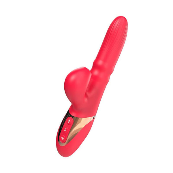 Vibrador de Ponto G e Clitóris com Pulsação e Vai e vem de Anel Sexy Import