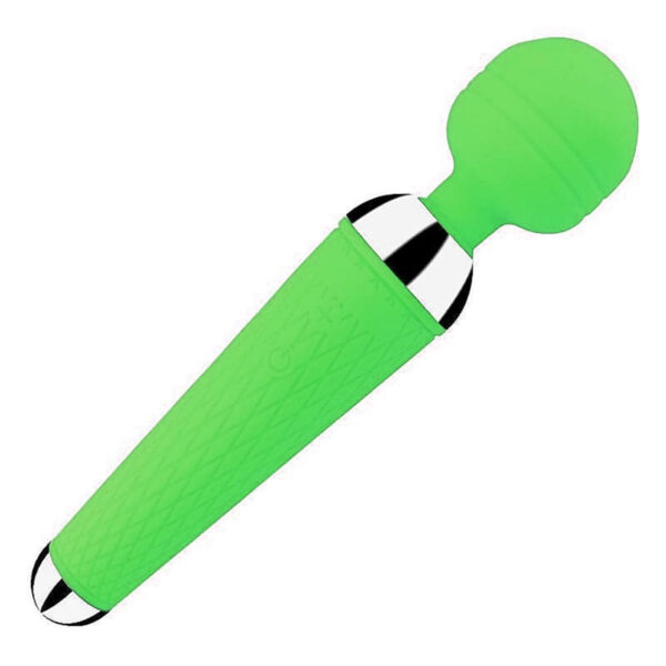 7475-Verde_1 Massageador Varinha Mágica com 10 Modos de Vibração Sexy Import
