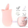 Rosa Estimuladora de Clitóris com Língua e 10 Modos de Estimulação Sexy Import