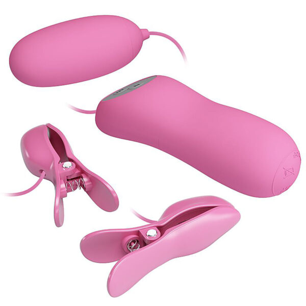 Easter Bunny Bullet com Prendedor de Mamilo com 7 Modos de Vibração e 3 Modos de Choque Sexy Import