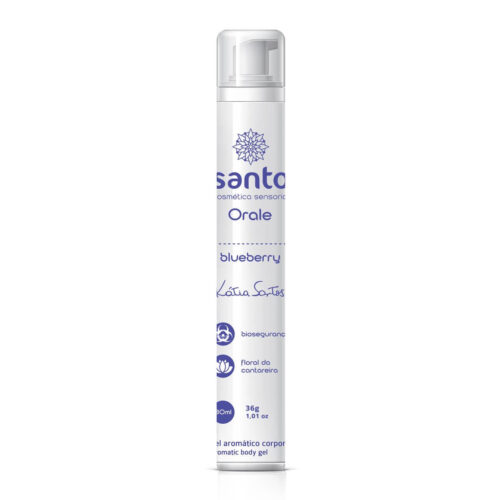 Orale Gel Lubrificante Aromático Blueberry 30ml Santo