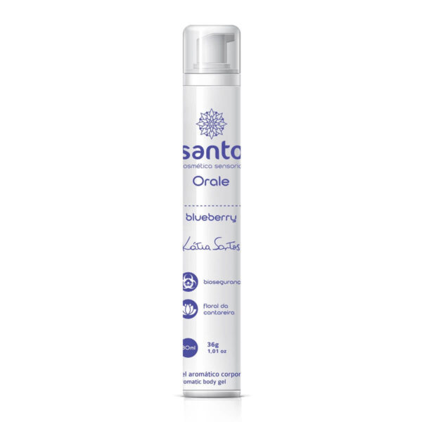 Orale Gel Lubrificante Aromático Blueberry 30ml Santo