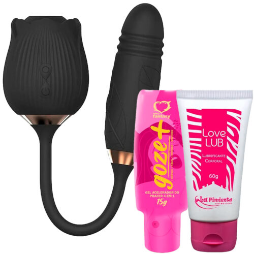 7633L052SF4500 Kit com Vibrador Sophie, Love Lub Neutro e Goze+