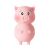 7741-Rosa_1 Piggy Estimulador em Formato de Porquinho com 10 Modos de Pulsação Sexy Import