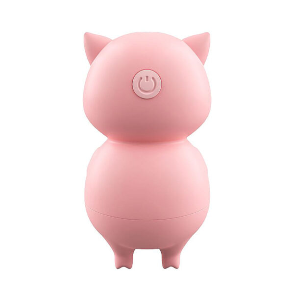 7741-Rosa_2 Piggy Estimulador em Formato de Porquinho com 10 Modos de Pulsação Sexy Import