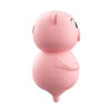 7741-Rosa_3 Piggy Estimulador em Formato de Porquinho com 10 Modos de Pulsação Sexy Import