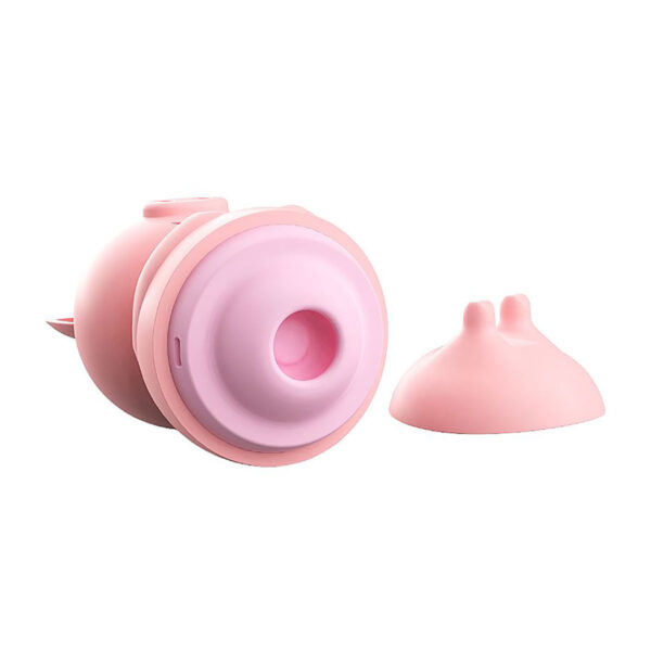 7741-Rosa_4 Piggy Estimulador em Formato de Porquinho com 10 Modos de Pulsação Sexy Import