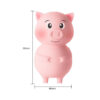 7741-Rosa_5 Piggy Estimulador em Formato de Porquinho com 10 Modos de Pulsação Sexy Import