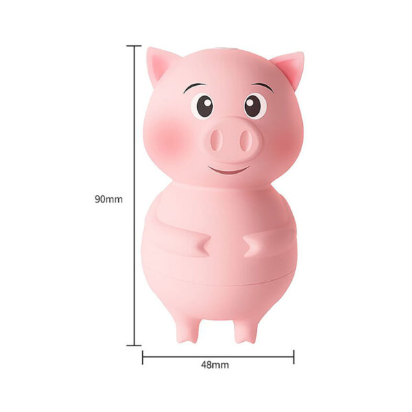 7741-Rosa_5 Piggy Estimulador em Formato de Porquinho com 10 Modos de Pulsação Sexy Import