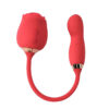 7866-Vermelho_1 Flowery Pro Vibrador de Ponto G e Clitóris Com Pulsação Sexy Import