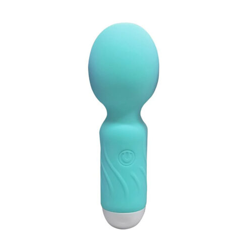7876-Azul_1 Mini Vibrador Varinha Mágica Hero com 10 Modos de Vibração Sexy Import