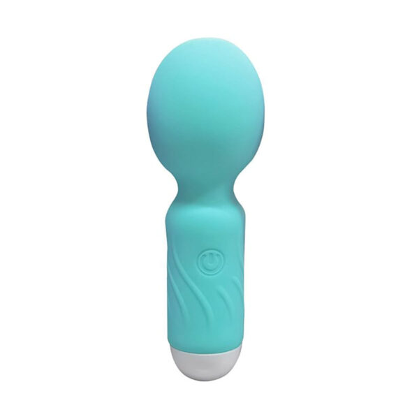 7876-Azul_1 Mini Vibrador Varinha Mágica Hero com 10 Modos de Vibração Sexy Import
