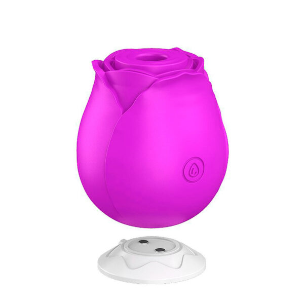 7879-Roxo_3 Rosa Estimuladora de Clitóris com 10 Modos de Pulsação Sexy Import