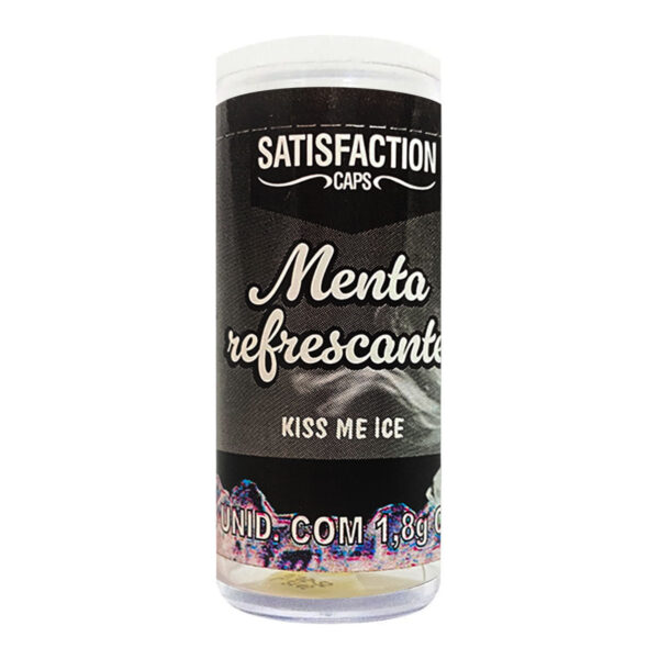 Kiss Me Ice Cápsula com Óleo Beijável para Massagem Corporal com 3 unidades Satisfaction Caps