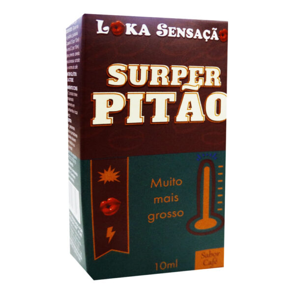 7898954138923_2 Pitão Muito Mais Grosso Gel Estimulante Sabor Café 10ml Loka Sensação