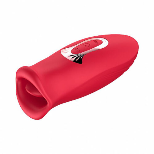 7924-Vermelho_1 Vibrador Formato de Boca com 10 Modos de Pulsação e 2 Vibrações Sexy Import