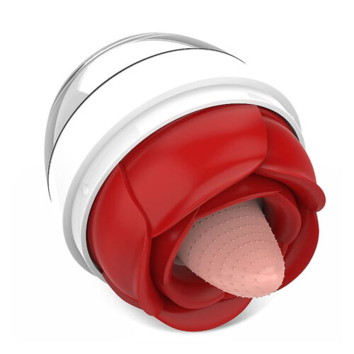 7943-Branco-com-Vermelho_1 Lick Lick 2 Estimulador de Clitoris em Formato de Língua com 10 Modos de Estimulações Sexy Import