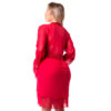 819-M-Vermelho_2 Robe Bicolor Luiza com Laço de Cetim Renda e Babado Patitex