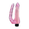 8219-Rosa_1 Pênis Realístico Duplo Com Vibro 22x5 cm Sexy Import