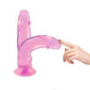 Dildo Realístico Transparente Flexível 14,8x3cm Sexy Import