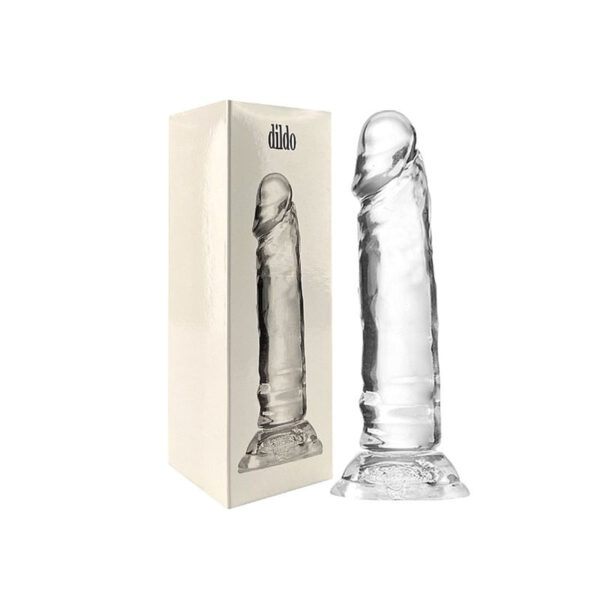 Dildo Realístico Transparente Flexível 14,8x3cm Sexy Import
