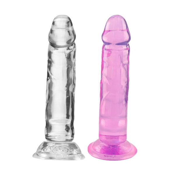 Dildo Realístico Transparente Flexível 14,8x3cm Sexy Import