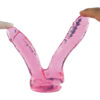 Dildo Duplo Realístico Transparente Flexível 17,3x3,5cm Sexy Import