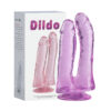 Dildo Duplo Realístico Transparente Flexível 17,3x3,5cm Sexy Import