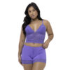 827-M-Roxo-Azulejo_1 Short Doll Pamela com Detalhe em Renda Patitex