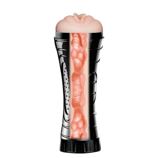 8275-Preto_2 Masturbador Lanterna Mini em Formato de Vagina 2 Sexy Import