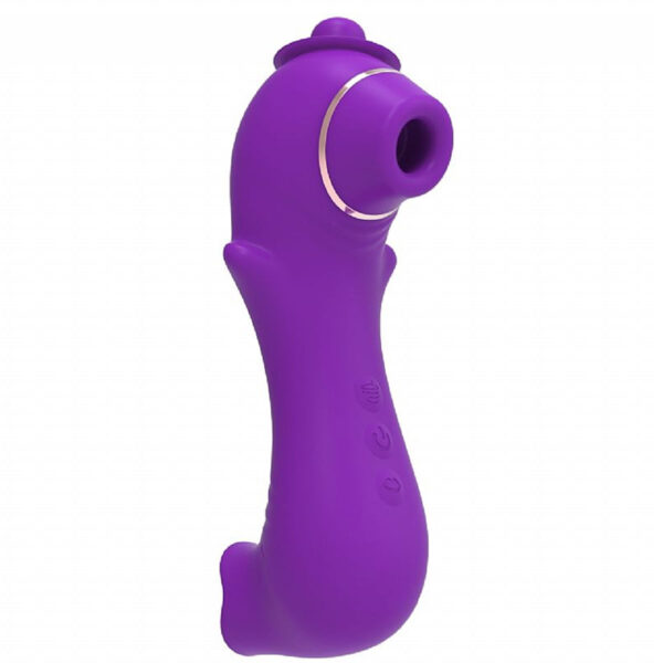 8366-Roxo_1 Vibrador Alice com 10 Modos de Estimulação de Língua e Pulsação SI Sexy import