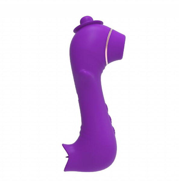 8366-Roxo_2 Vibrador Alice com 10 Modos de Estimulação de Língua e Pulsação SI Sexy import