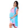 8463-U-Azul-com-Rosa_2 Conjunto LetĂcia Camisola e Robe Pimenta Sexy