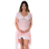 8463-U-Rosa-Claro_1 Conjunto LetĂcia Camisola e Robe Pimenta Sexy