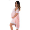 8463-U-Rosa-Claro_2 Conjunto LetĂcia Camisola e Robe Pimenta Sexy