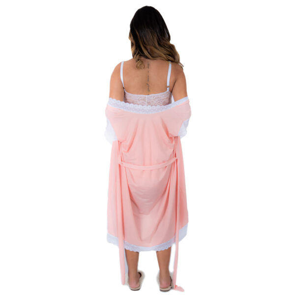 8463-U-Rosa-Claro_3 Conjunto LetĂcia Camisola e Robe Pimenta Sexy