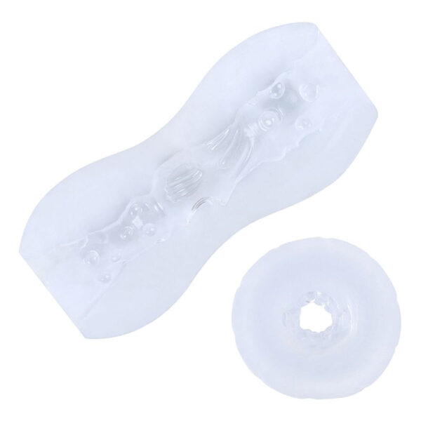 8465-Transparente_2 Roy Masturbador Masculino em Silicone 13,5x5,5cm Sexy Import