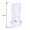 8465-Transparente_3 Roy Masturbador Masculino em Silicone 13,5x5,5cm Sexy Import