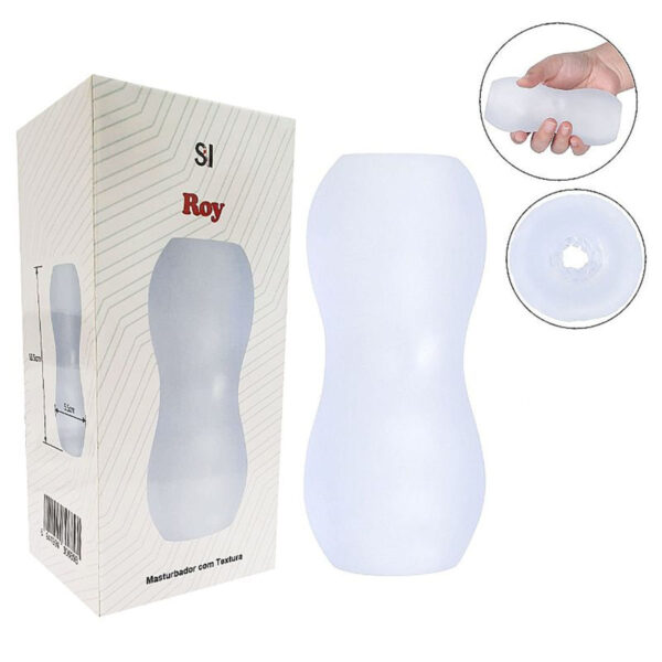8465-Transparente_4 Roy Masturbador Masculino em Silicone 13,5x5,5cm Sexy Import