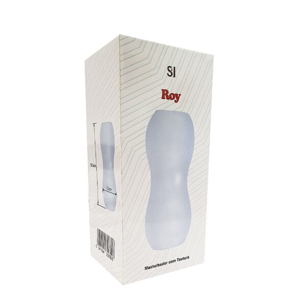 8465-Transparente_5 Roy Masturbador Masculino em Silicone 13,5x5,5cm Sexy Import