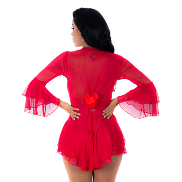 Robe Antonela em Tule com Detalhe em Renda Pimenta Sexy