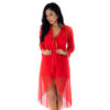 Robe Valentina com Detalhes em Renda e Fita Cetim Pimenta Sexy
