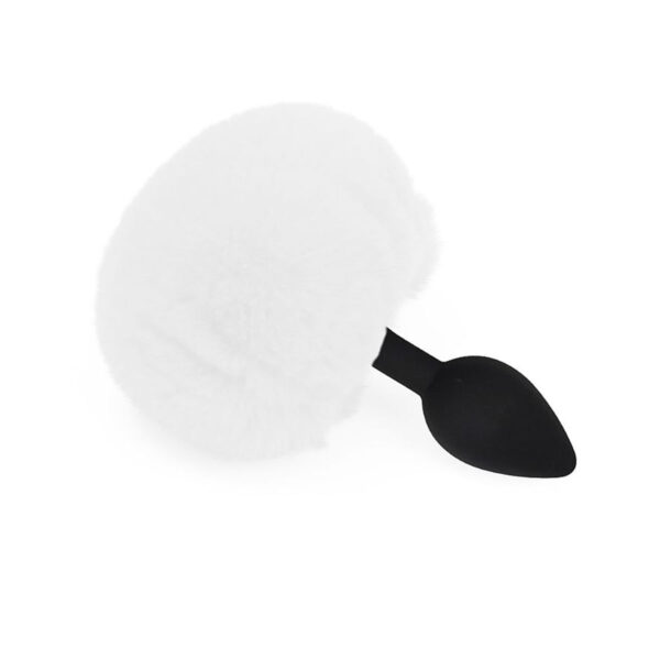 Plug Anal em Silicone com Pompom Colorido Tamanho G Sexy Import