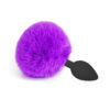 Plug Anal em Silicone com Pompom Colorido Tamanho G Sexy Import