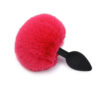 Plug Anal em Silicone com Pompom Colorido Tamanho G Sexy Import