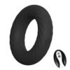 8647-Preto_2 Anel Peniano com 10 Modos de Vibração com Controle Remoto Sexy Import
