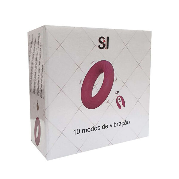 8647-Preto_5 Anel Peniano com 10 Modos de Vibração com Controle Remoto Sexy Import