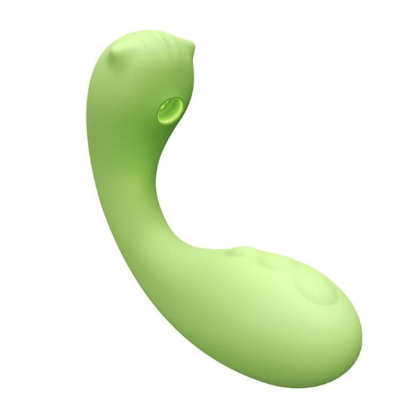8660-Verde_1-1 Vibrador de Clitóris e Ponto G com 10 modos de Vibração e Pulsação via APP Sexy Import