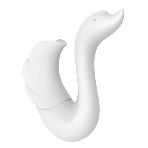 8663-Branco_1 Vibrador de Clitóris Formato Cisne com 5 Modos de Vibração e 5 Modos de Pulsação Sexy Import - Vibrador de Clitóris Formato de Cisne com 5 Modos de vibração e 5 Modos de Pulsação Sexy Import