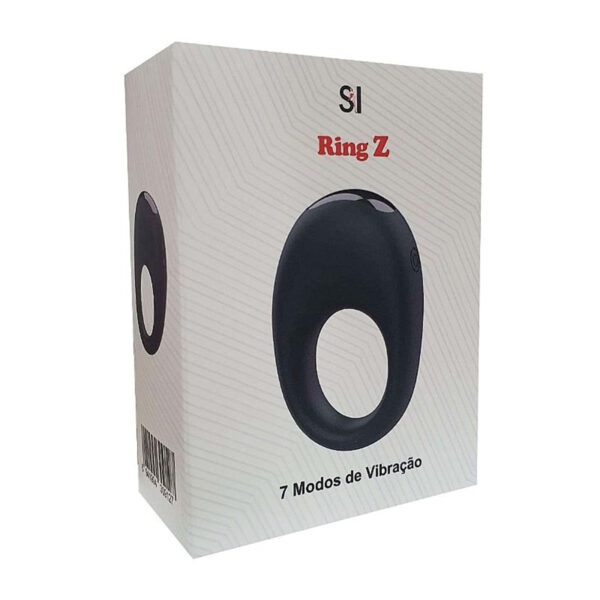 8684-Preto_4 Anel Peniano em Silicone com 7 Modos de Vibração Sexy Import - Anel Peniano em Silicone com7 Modos de Vibração Sexy Import